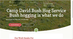 Desktop Screenshot of campdavidbushhogservice.com